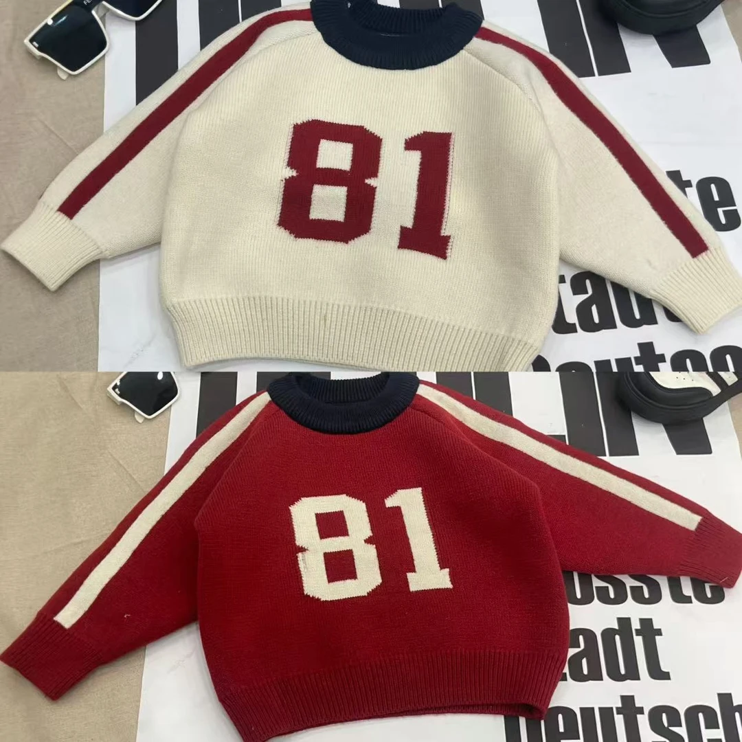 【棉逗熊品牌】男童韩版冬季休闲男童时尚百搭酷帅毛衣-17952-17953