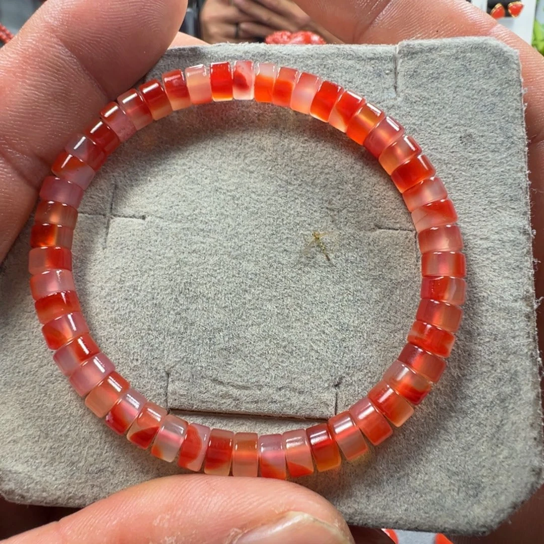 南红玛瑙未镶嵌单圈药片6