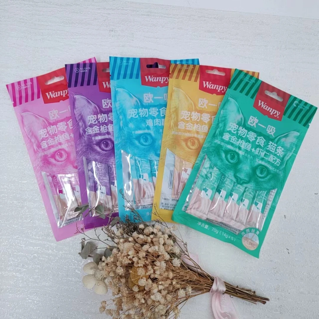 wanpy/顽皮欧一吸猫条猫咪零食成幼猫猫湿粮鲜封包罐头补水补营养