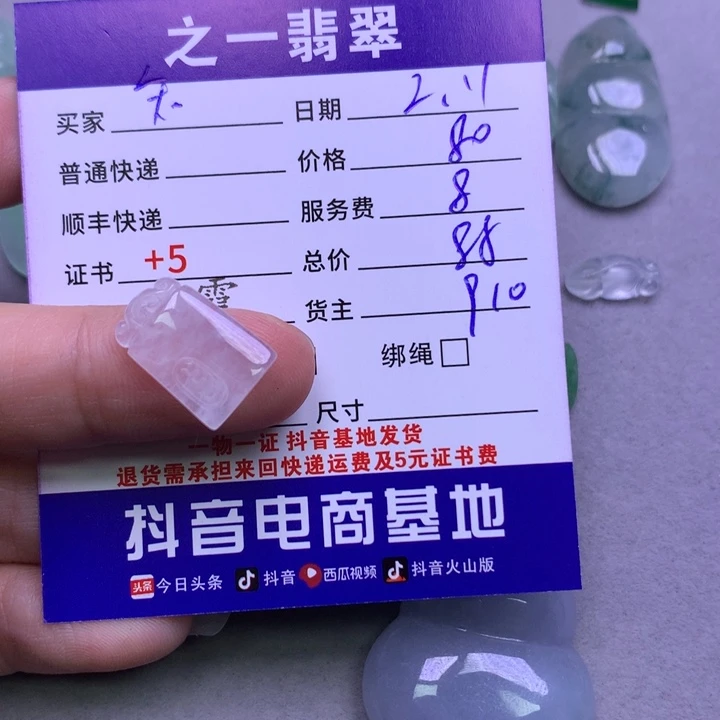 翡翠颈饰未镶嵌知**乐
