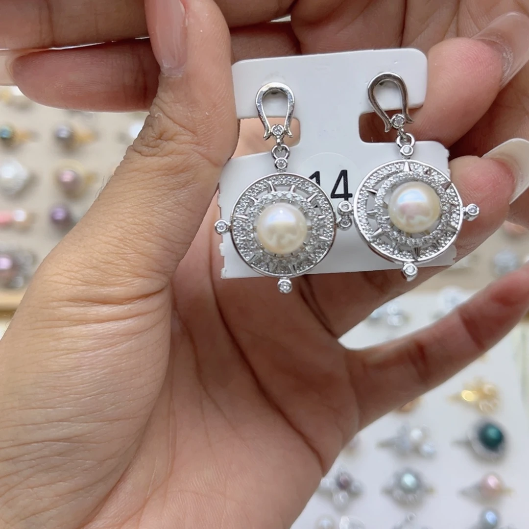 简****淡水珍珠戒指合金