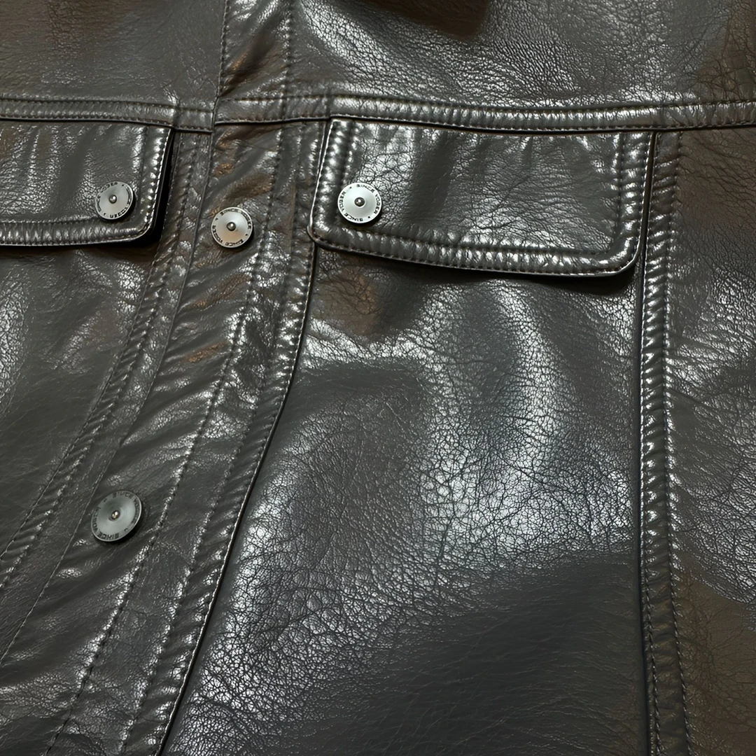 2025新款冬季男士皮衣休闲男外套皮夹克百搭时尚修身皮衣雪姐