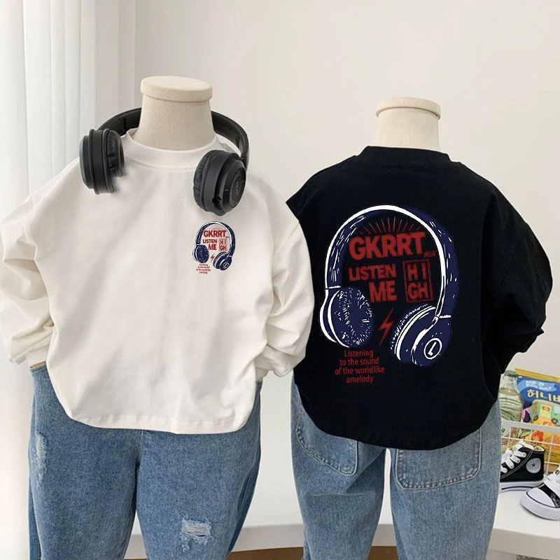 100%纯棉儿童长袖T恤男儿童宝宝春秋新款打底衫卡通洋气外穿上衣t