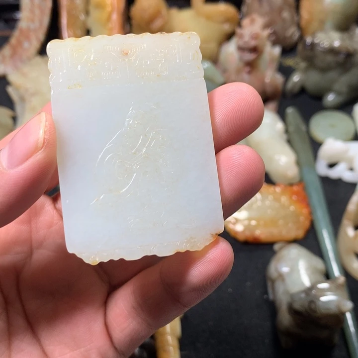 和田玉未镶嵌挂件