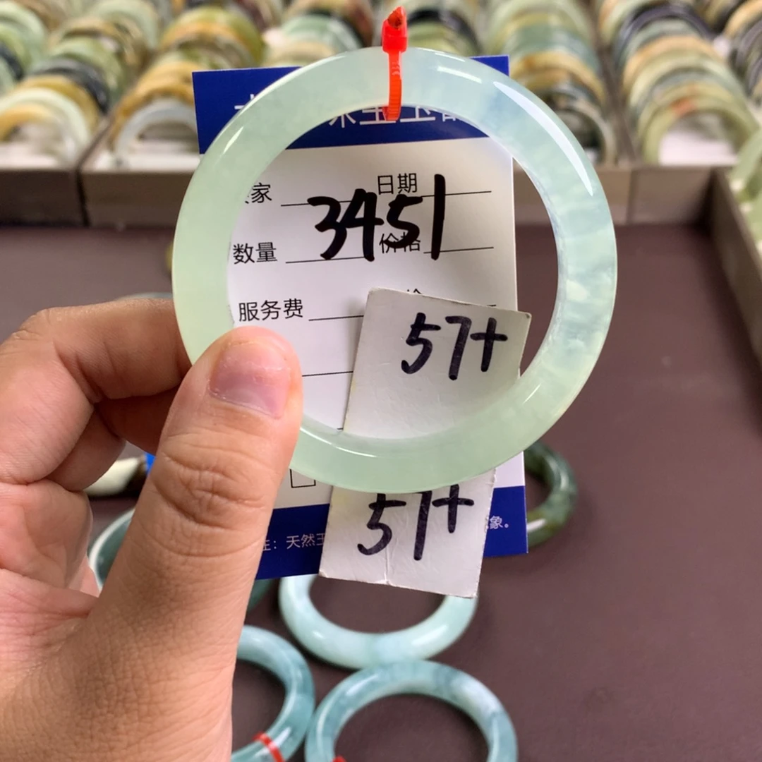 蛇纹石玉未镶嵌手镯3451