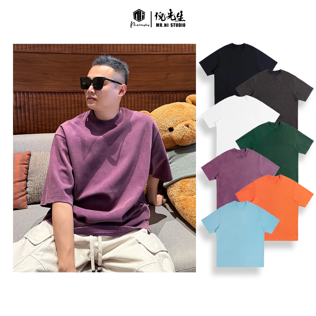 MR.NI/倪先生「无限回购」口碑王！穿不腻重工洗水手工磨破短袖T恤