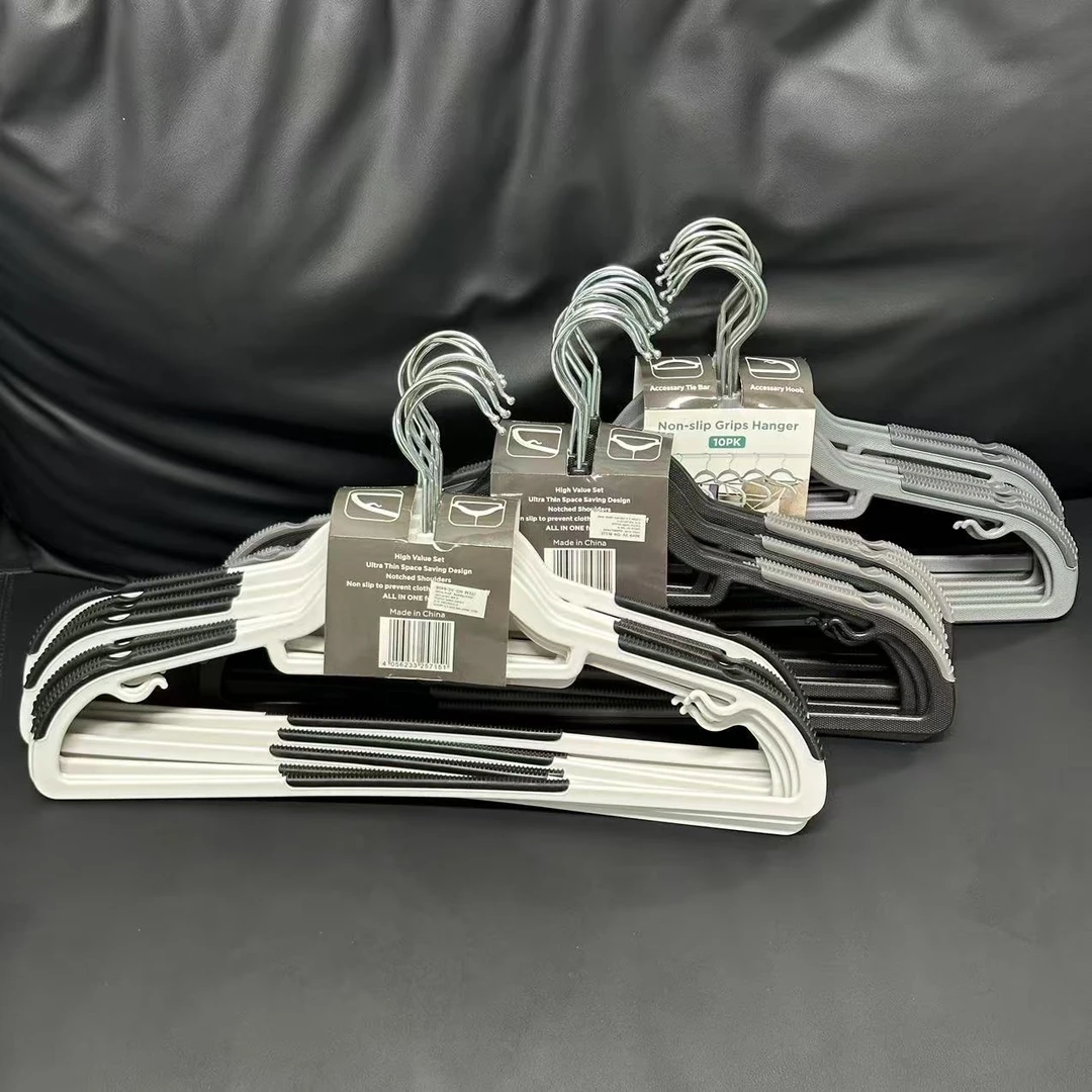 PP材质无痕晾衣架两用晒衣防肩角衣架