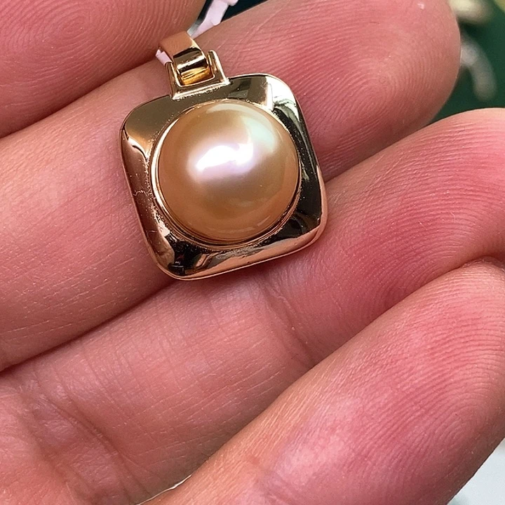 颈饰银S925镶嵌海水珍珠