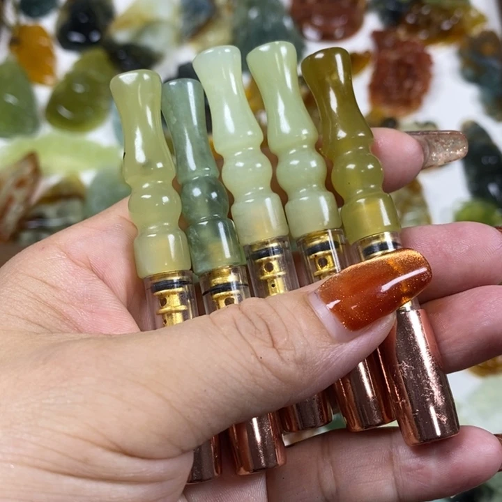 蛇纹石玉未镶嵌过滤嘴