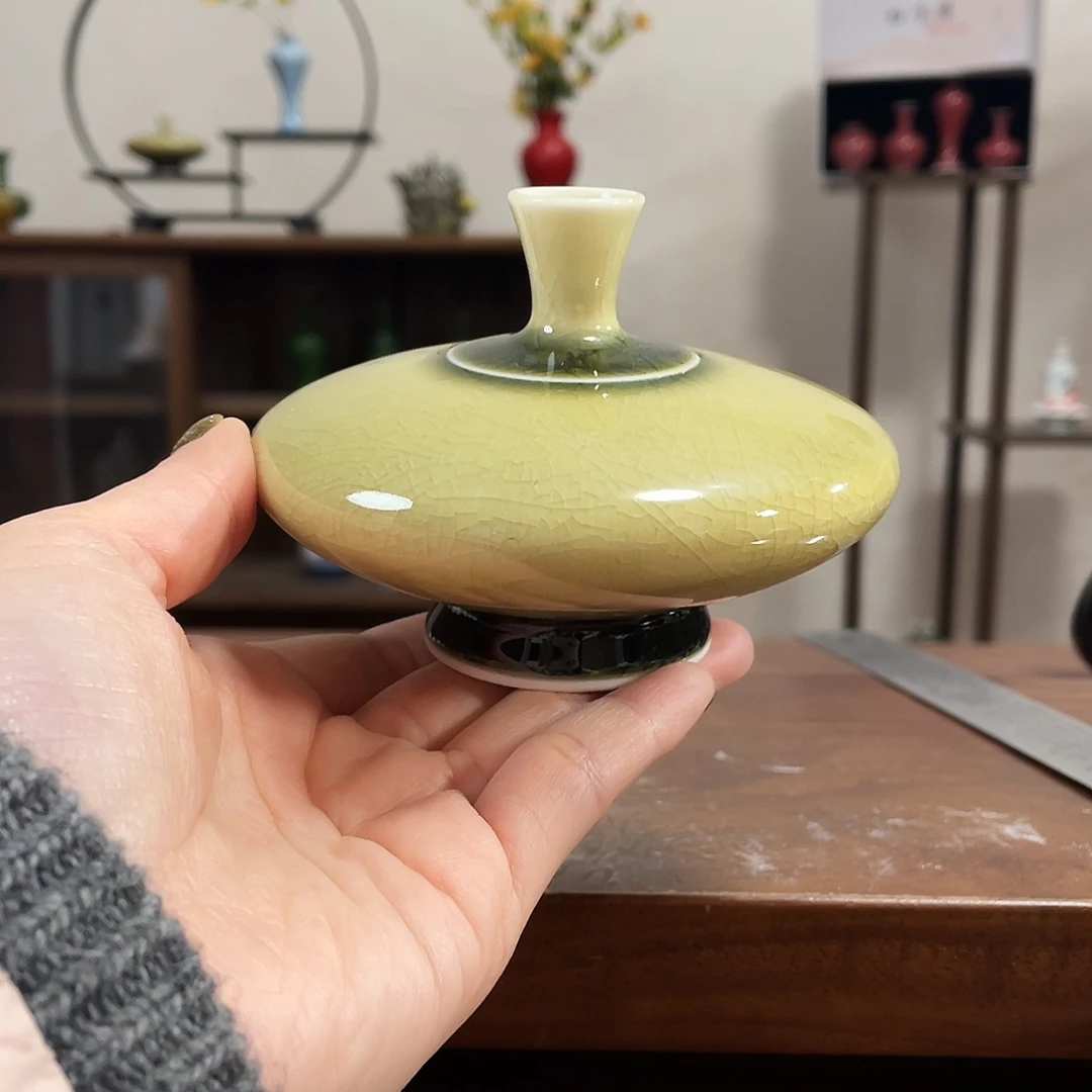 瓷片陶瓷艺术小花瓶