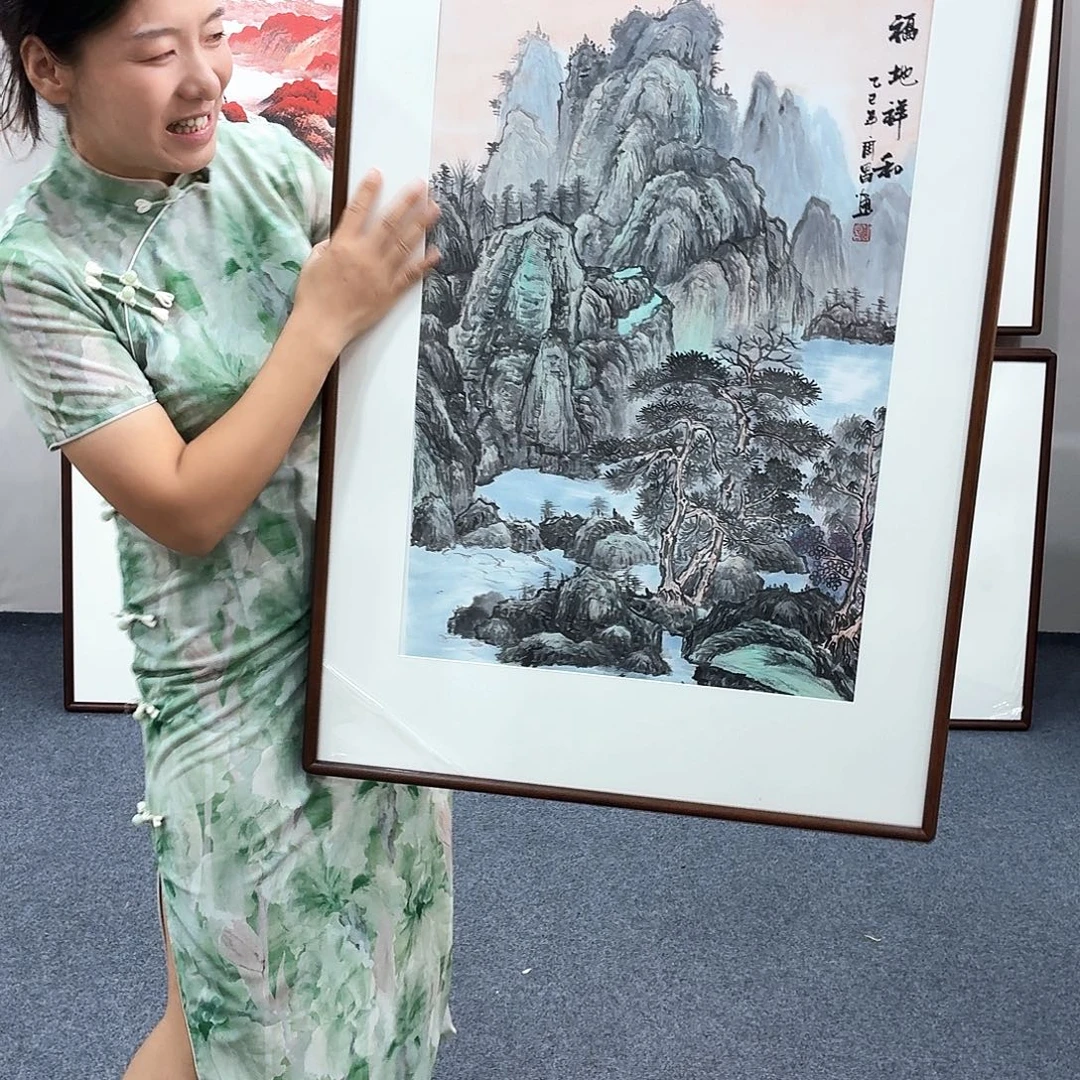国画手绘作品90×60尺寸