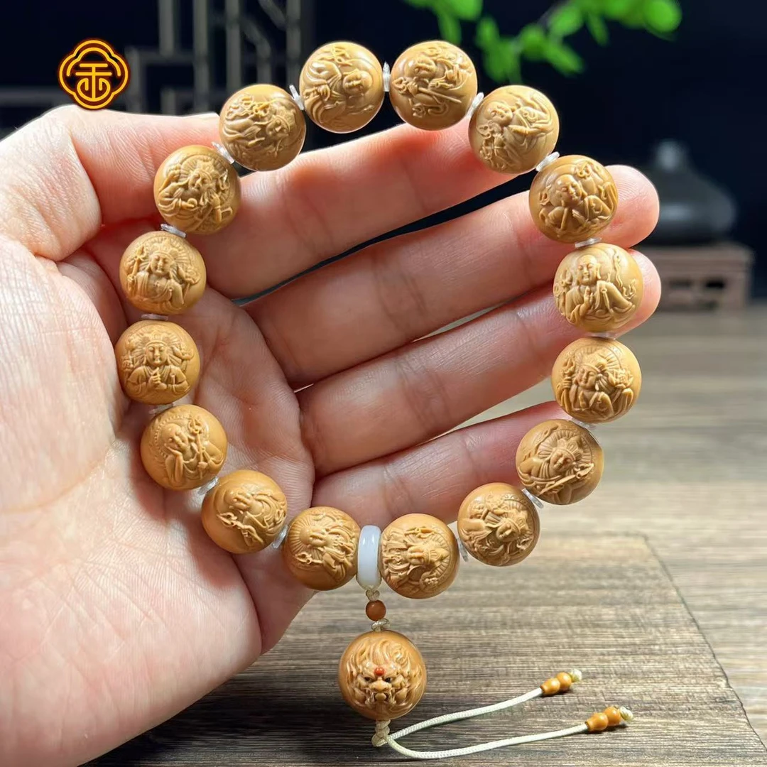 猴头核桃  1.35地藏王坠谛听镶嵌款  文玩手串