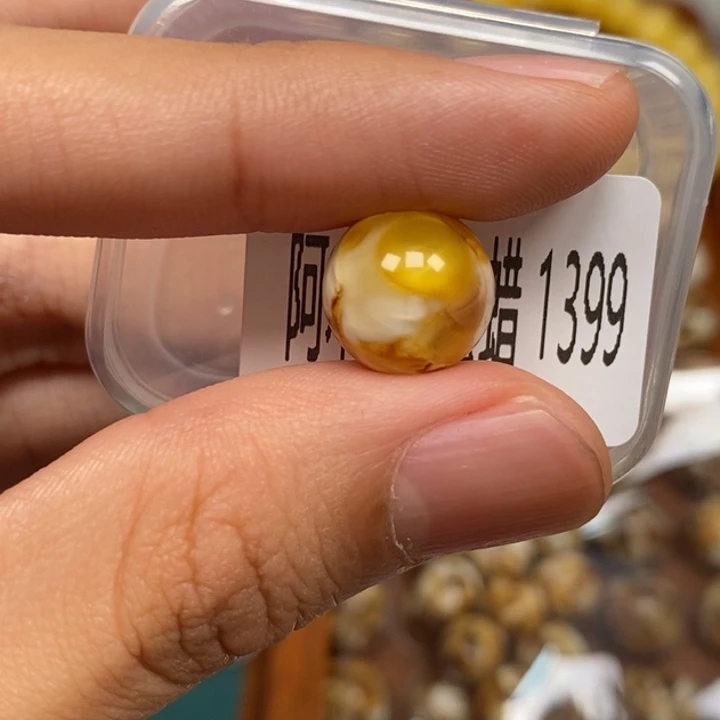 把件猴头核桃沁色圆珠老型1399