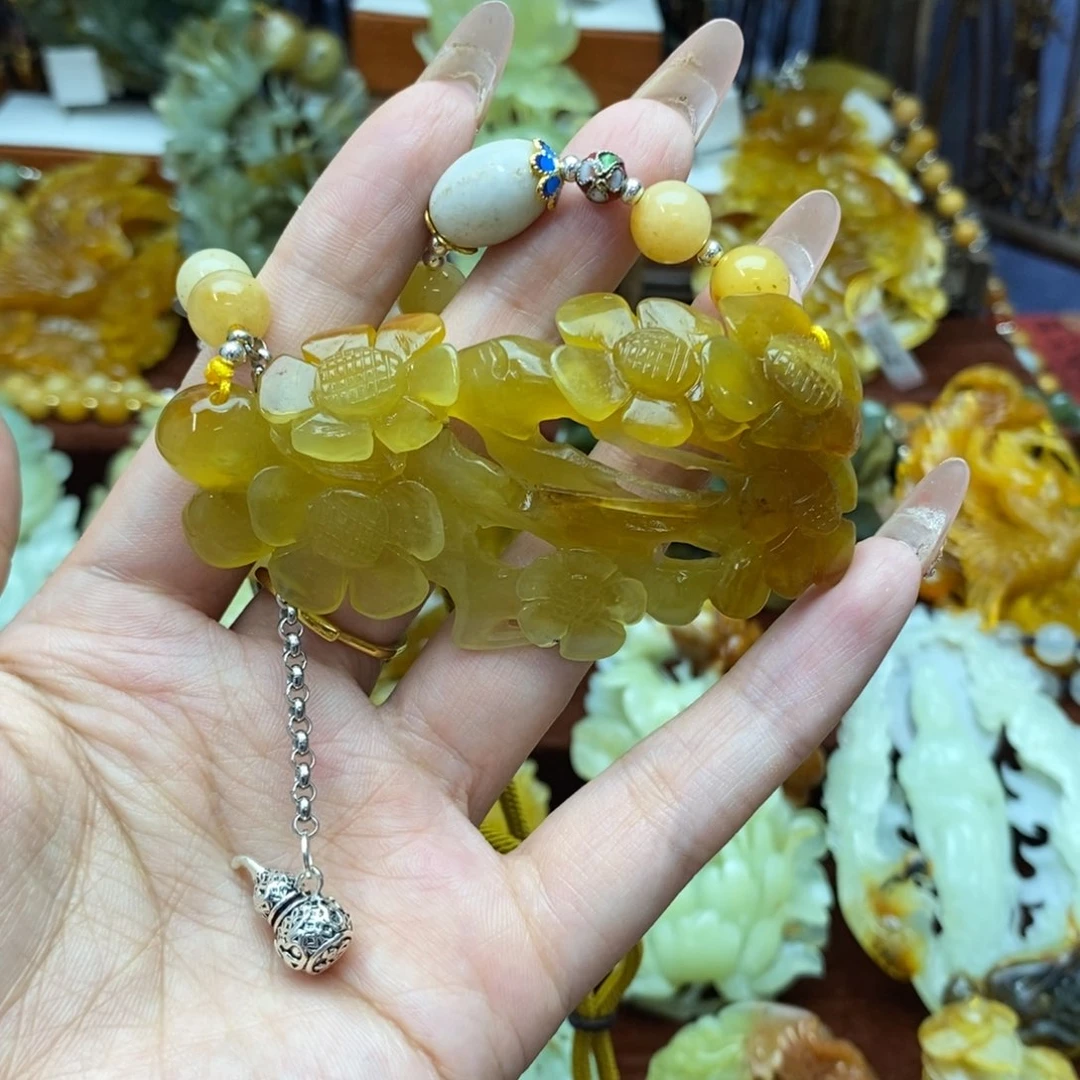 蛇纹石玉未镶嵌项链