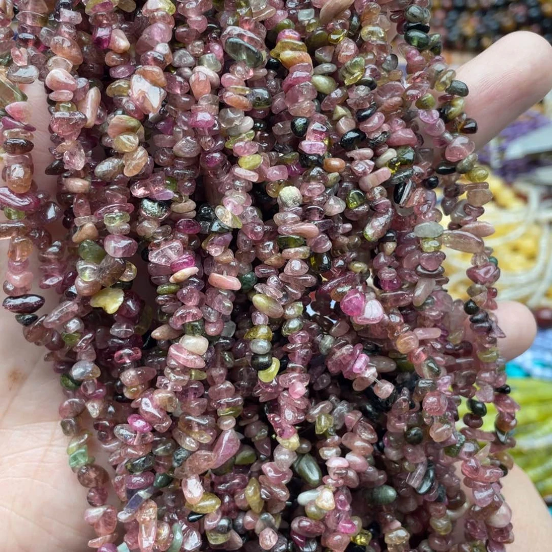玛瑙/玉髓珠宝半成品未镶嵌一条装碧玺碎石随行