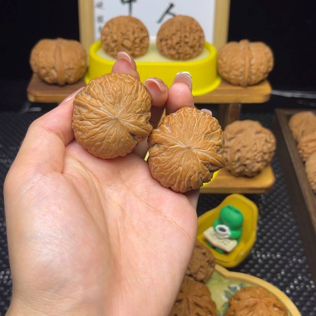 吊坠文玩核桃铁锤39全白茬