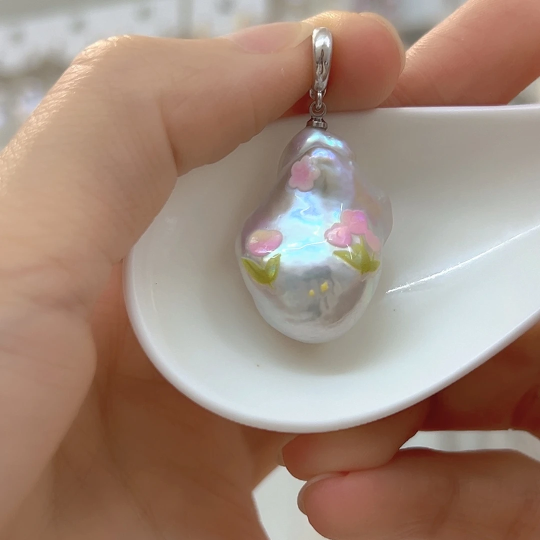 未镶嵌淡水珍珠吊坠(赠链)