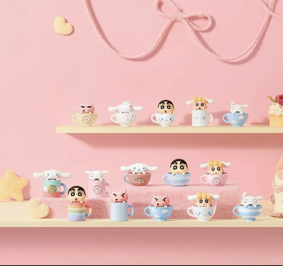 【蜡笔小新x玉桂联名】咖啡杯萌粒系列TOPTOY正品盲盒周边