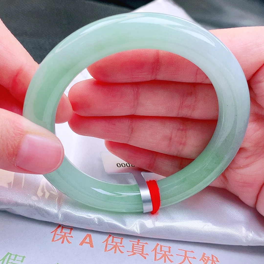 翡翠未镶嵌手镯缅甸天然a货翡翠手镯