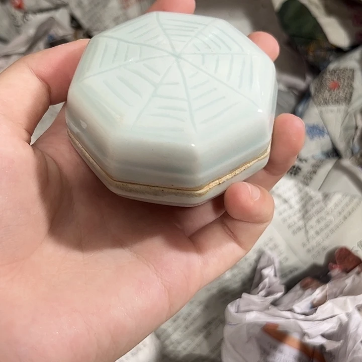 锔***）茶盏湖田小粉盒100