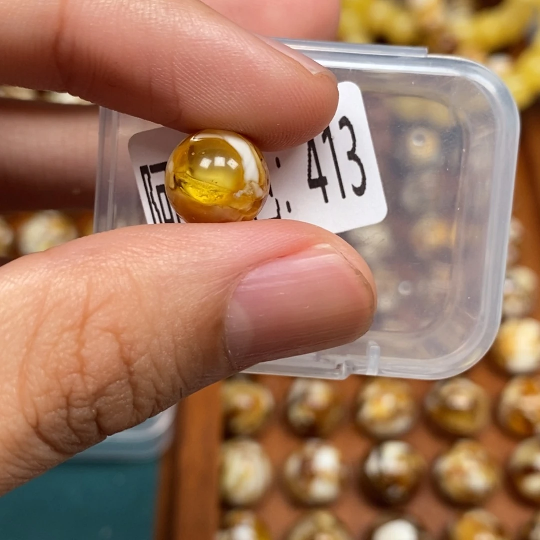 把件猴头核桃沁色圆珠老型413