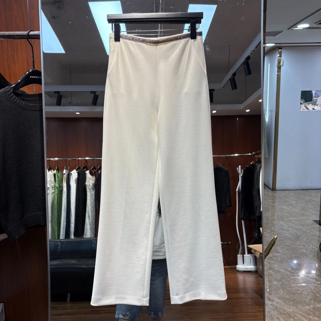 【GELINA】2025春夏新款直筒垂感气质休闲显瘦长裤338