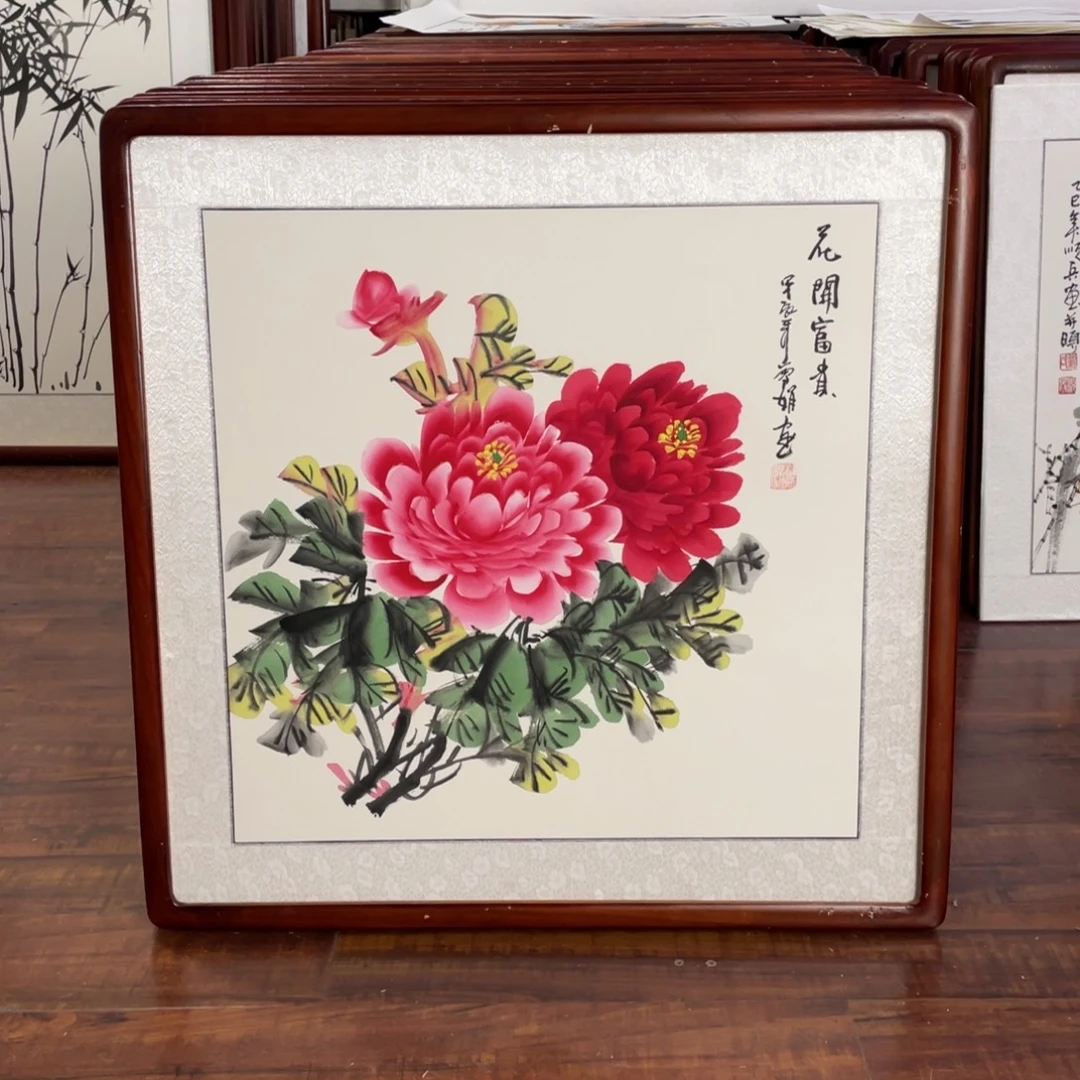 国画带框尺寸63*63厘米