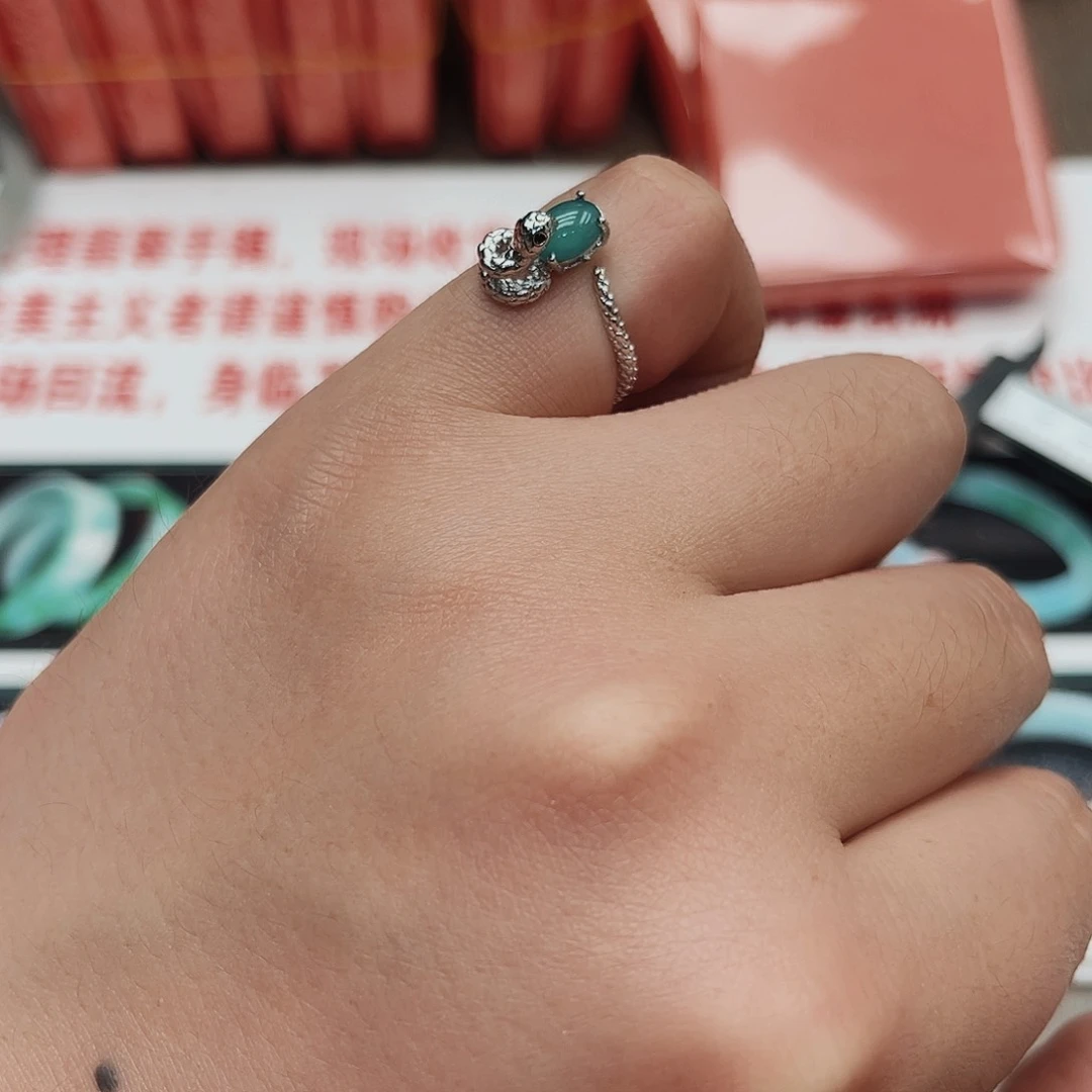 翡翠颈饰未镶嵌蛇年戒指