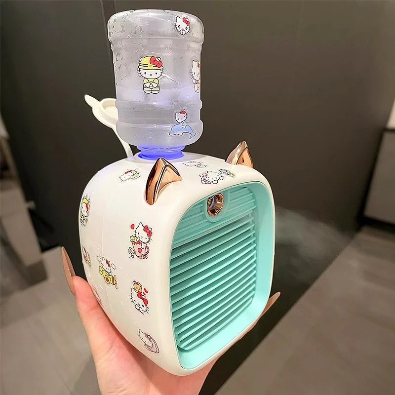 夏日清凉好物！迷你喷雾风扇小型家用桌面静音空调扇便携式加湿器