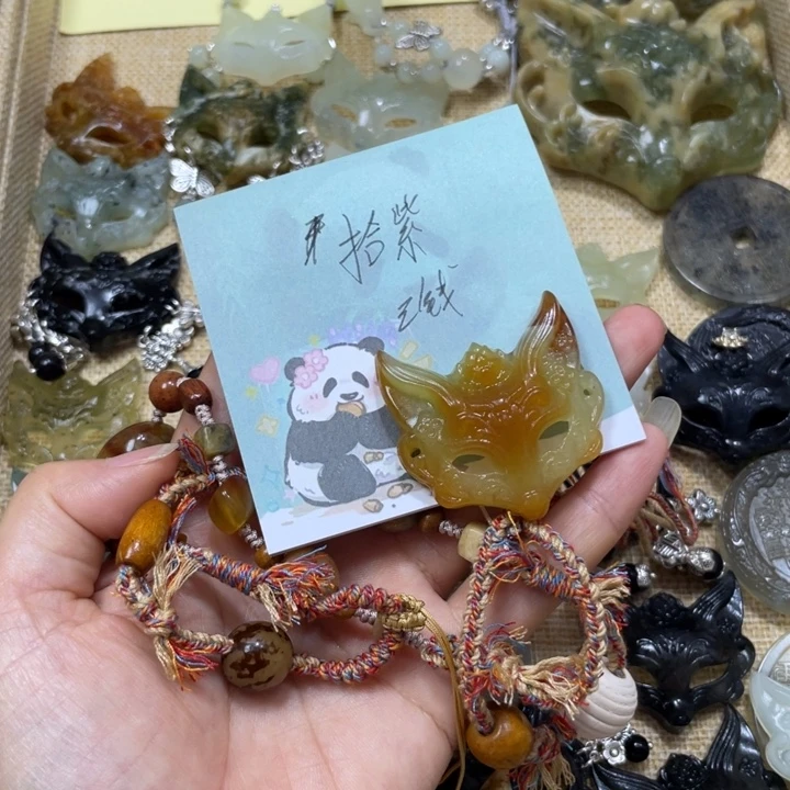 拾***紫合金蛇纹石玉颈饰