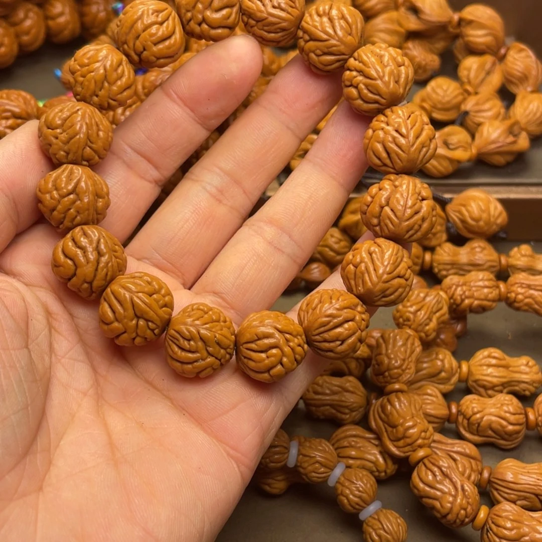 新***池手串桃核龙纹桃核2