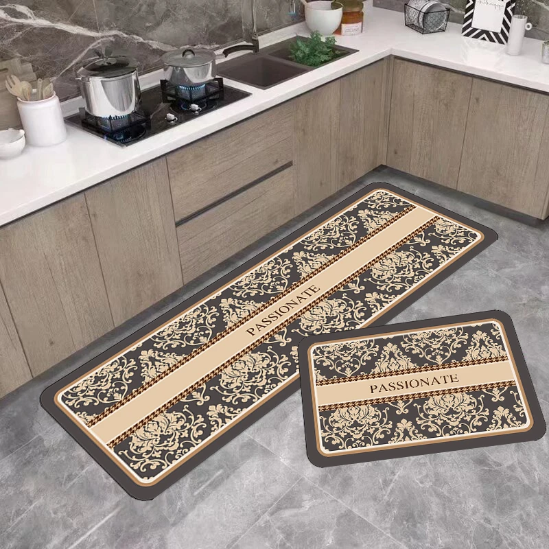 X123-5【40*60+40*120cm】厨房地垫防滑防油免洗耐脏脚垫家用硅藻泥