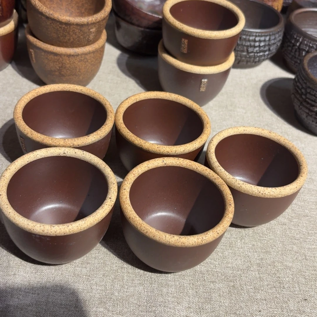 山***峰粗瓷茶具素胎无釉