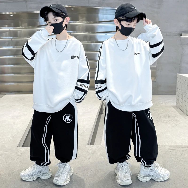 男童套装秋款2025新款儿童洋气运动两件套衣服中大童韩版男孩童装