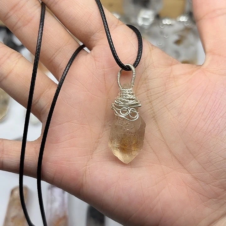 未镶嵌颈饰水晶巴基斯坦油胆闪灵钻项链