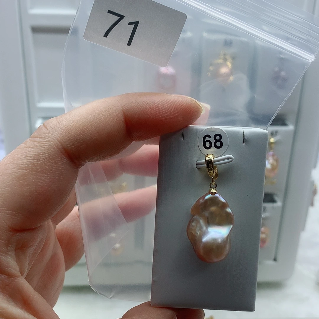 吊坠(不含链)淡水珍珠合金