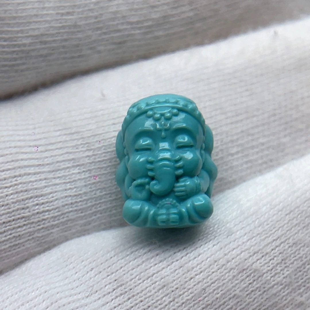 绿松石未镶嵌颈饰卡10-13-9.2