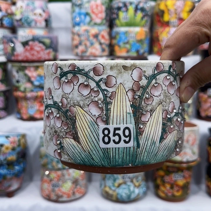 浅***然田小姐多肉花盆1个