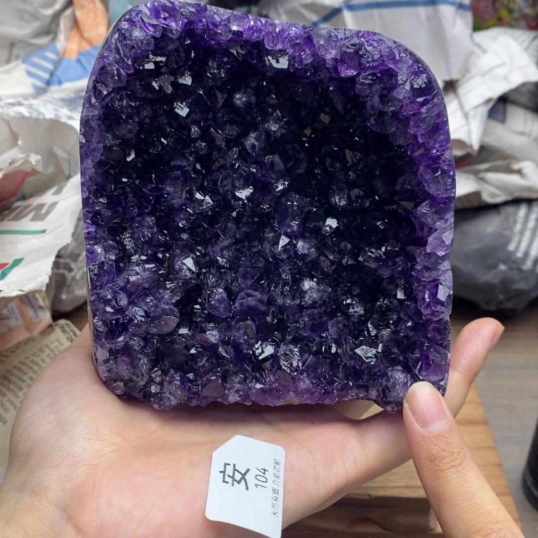 未镶嵌紫晶珠宝半成品