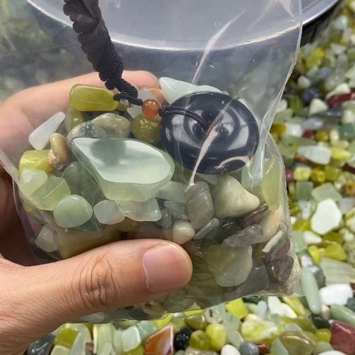 蛇纹石玉未镶嵌鱼缸石