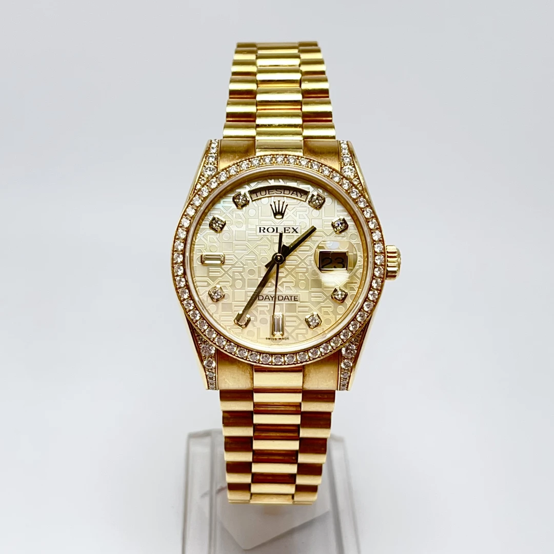 99新 Rolex/劳力士 118388/原盘原钻/18年/36mm/18k黄金/自动机械
