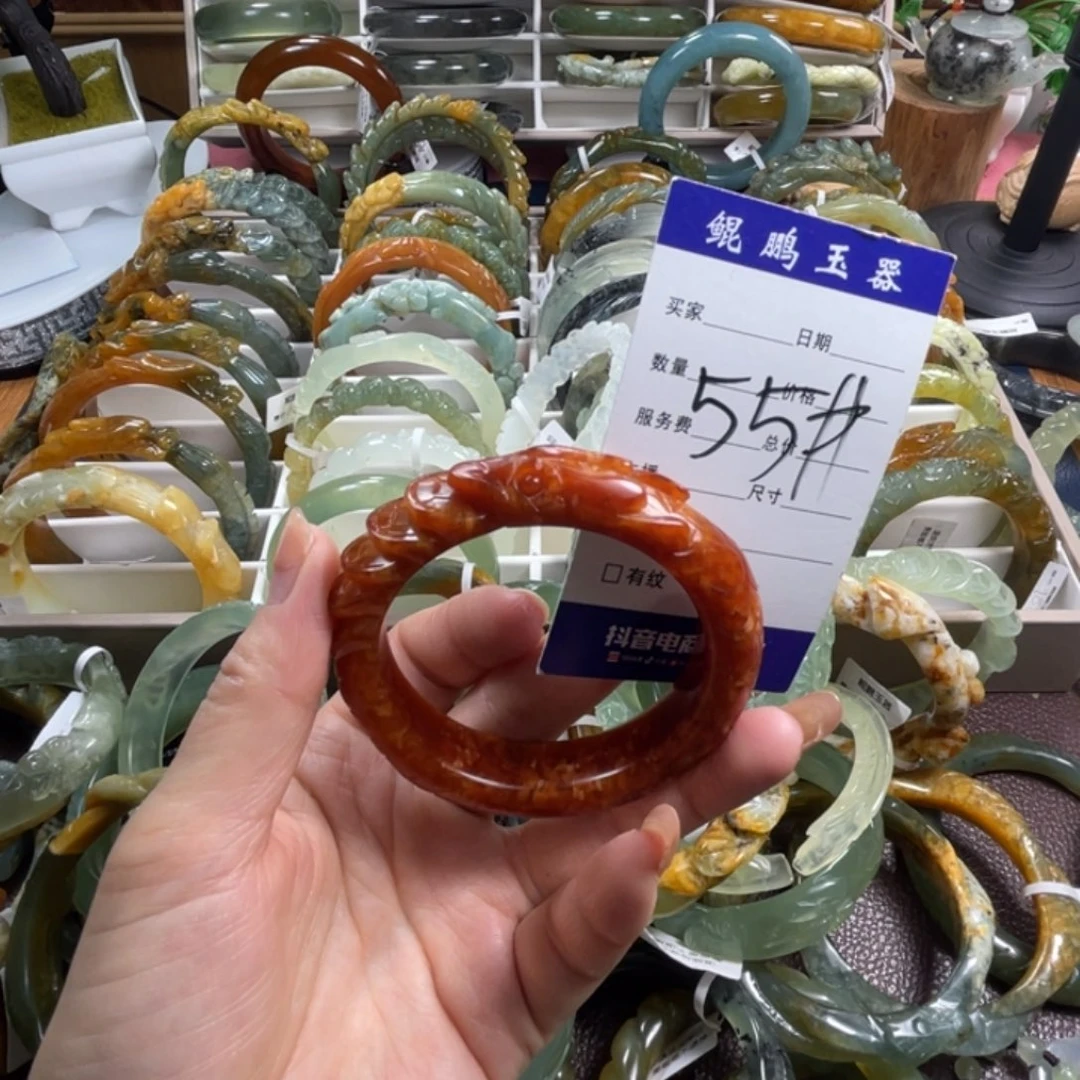 未镶嵌蛇纹石玉手镯