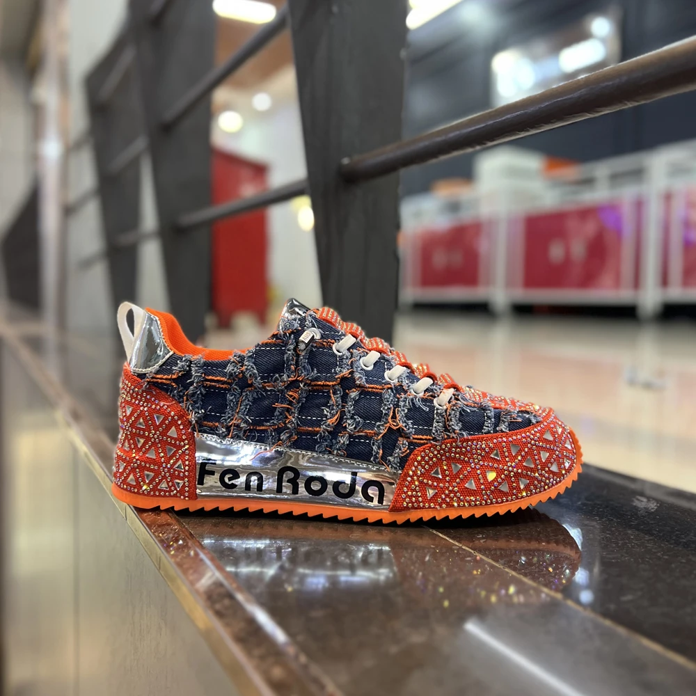 漆皮闪光烫钻一脚蹬包底鞋车缝线百搭低帮纯手工透气时尚休闲鞋男