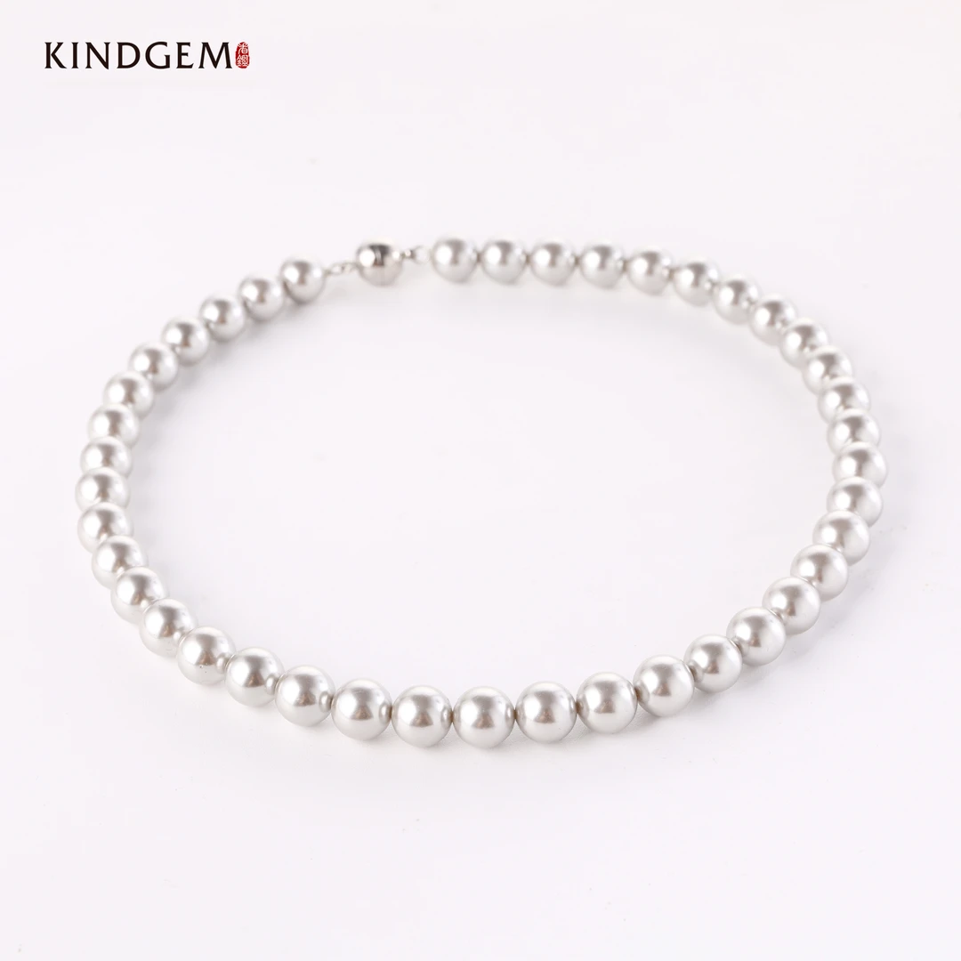 KindGem 白色时尚气质经典百搭项链 BG04XKHC-22566