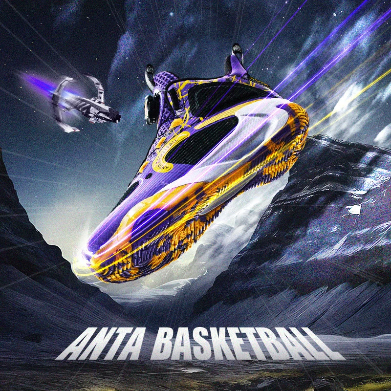 【风洞7.0】安踏儿童男篮球鞋2025夏透气防滑耐磨青少年中帮旋钮鞋