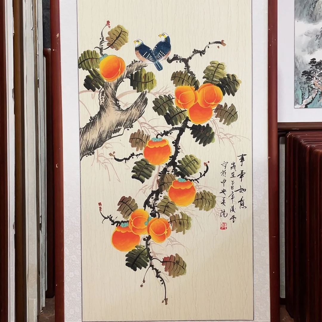 国画带框尺寸63*123厘米