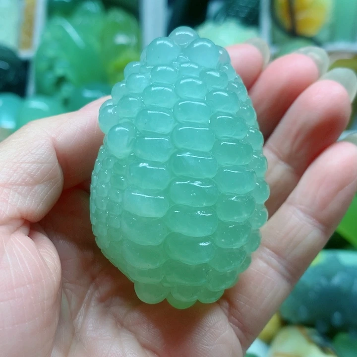 蛇纹石玉未镶嵌手把件