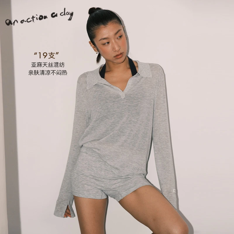 【直播专属】AAAD | Natur Wear 凉感舒适套头亚麻天丝polo衫背心