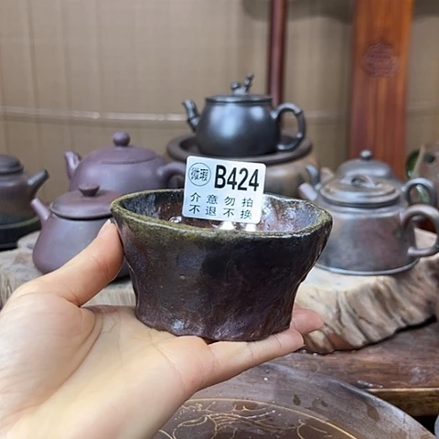 戬谷龙窑坭兴陶柴烧壶424