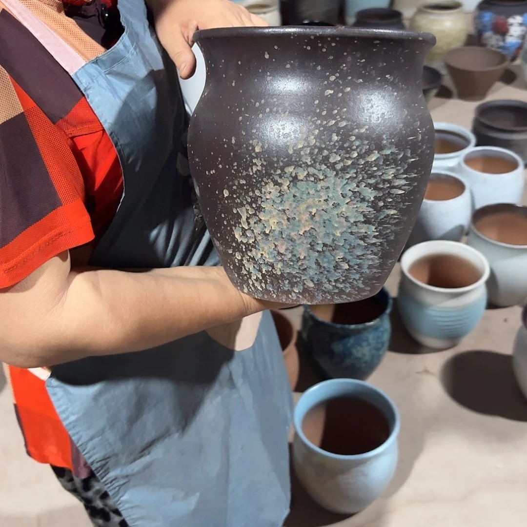 花盆紫砂口21高23